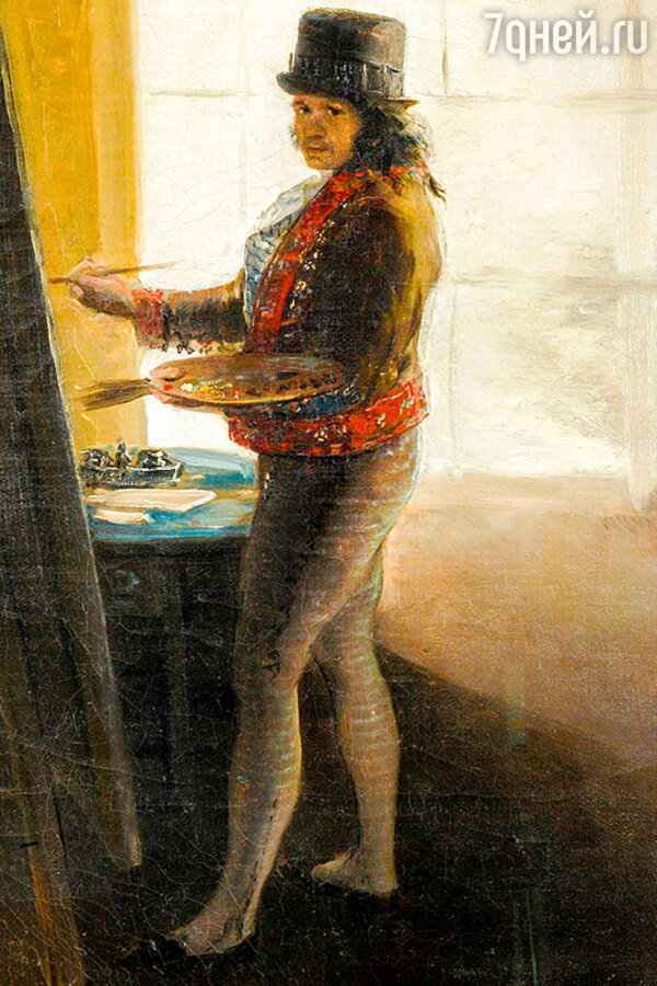 Фото репродукции картины Ф. Гойи «Автопортрет в студии». 1790—1795 гг.